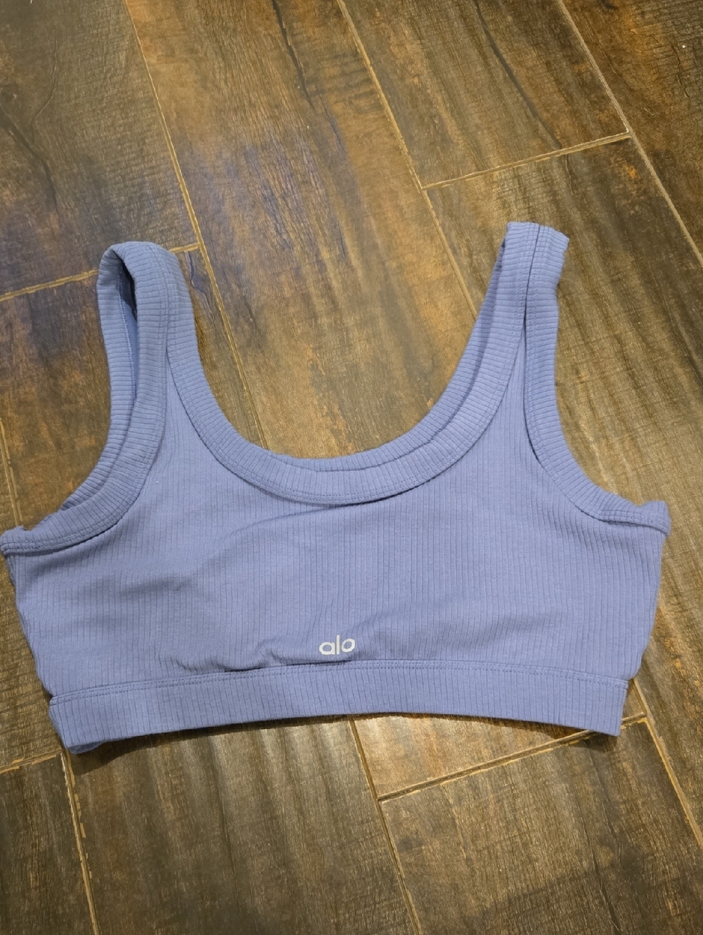 ALO Yoga Ribbed Crop Tank - Lavender